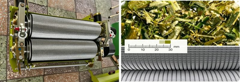 Grain crushing roller